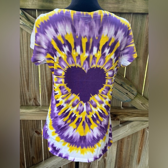 Geaux Tigers LSU Short Sleeve Bling Shirt by Creative Apparel Concepts Size L - Picture 4 of 7